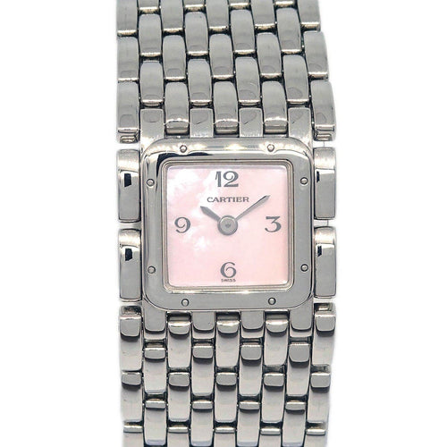 Montre Cartier Panthère Ruban - Montre quartz en acier et nacre 58 Facettes f12x20qa23