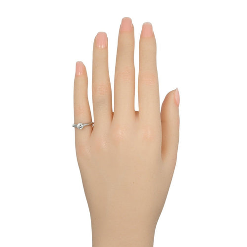 Bague 48 Tiffany & Co. - Bague solitaire Tiffany Setting en platine et diamant 58 Facettes c3927u