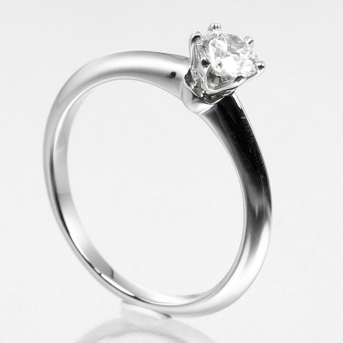 Bague 48 Tiffany & Co. - Bague solitaire Tiffany Setting en platine et diamant 58 Facettes c3927u