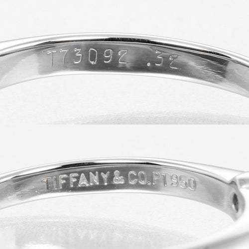 Bague 48 Tiffany & Co. - Bague solitaire Tiffany Setting en platine et diamant 58 Facettes c3927u