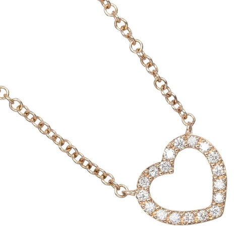 Collier Tiffany & Co. - Collier Metro Heart en or rose et diamants 58 Facettes pgrlrm