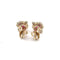 Boucles d'oreilles Boucles d’oreilles en or jaune 18 ct avec rubis et diamants 58 Facettes 68/26 A
