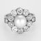 Bague 51 Bague marguerite début XXe en platine, perle fine et diamants 58 Facettes GAP1897X2-1