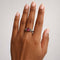 Bague 51 Bague vintage en or blanc 18 carats avec tourmaline ovale et péridots 58 Facettes 50346
