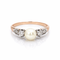 Bague 52 Bague classique en or 18k avec perle et diamants 58 Facettes 50117