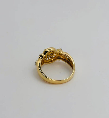 Bague 52 Bague en or jaune 750 et diamants 58 Facettes 50145