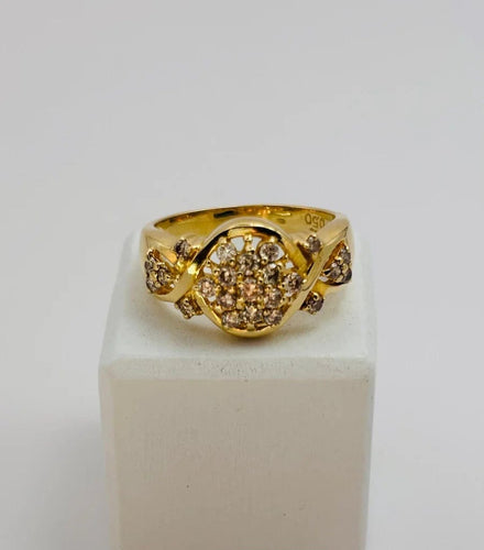 Bague 52 Bague en or jaune 750 et diamants 58 Facettes 50145