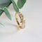 Bague 56 Bague en or jaune 18 carats avec diamants 58 Facettes 158/23