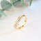 Bague 56 Bague en or jaune 18 carats avec diamants 58 Facettes 158/23