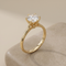 Bague 49 Bague en or jaune 750 avec diamant solitaire 1,014 ct 58 Facettes 1501