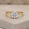 Bague 49 Bague en or jaune 750 avec diamant solitaire 1,014 ct 58 Facettes 1501
