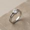 Bague 58 Bague en or blanc avec diamant solitaire 1 ct 58 Facettes 1188