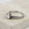 Bague 58 Bague en or blanc avec diamant solitaire 1 ct 58 Facettes 1188