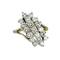 Bague 55 Bague en or jaune 14 carats et diamants 58 Facettes 1561