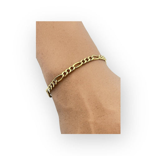 Bracelet Bracelet maille Figaro en or jaune 750 (18K) 58 Facettes 149066441