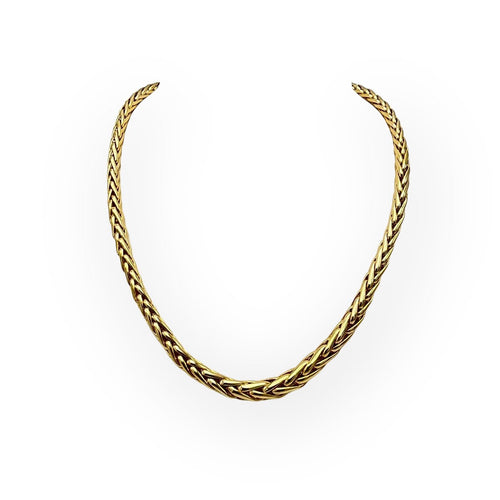 Collier Collier maille palmier en or jaune 750 (18K) 58 Facettes 149066313