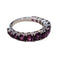 Bague 51 Bague - Grenats rhodolites en or blanc 18k 58 Facettes TA18