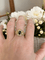 Bague 53 Bague cocktail entourage en or jaune 18 ct avec saphir et diamants 58 Facettes ring
