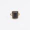 Bague Bague victorienne - Touchstone en or jaune 18 carats et pierre noire 58 Facettes