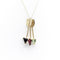 Pendentif Signature - Pendentif flèche en or 14K et tourmaline verte 58 Facettes