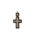 Pendentif Croix ancienne - Pendentif en or jaune et argent avec diamants et émail 58 Facettes