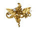Pendentif Benoit Joaillier - Broche et pendentif chimère en or jaune et perle fine 58 Facettes A11949