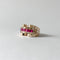 Bague 47 Bague tank n° 130 en or jaune 18 carats et rubis 58 Facettes