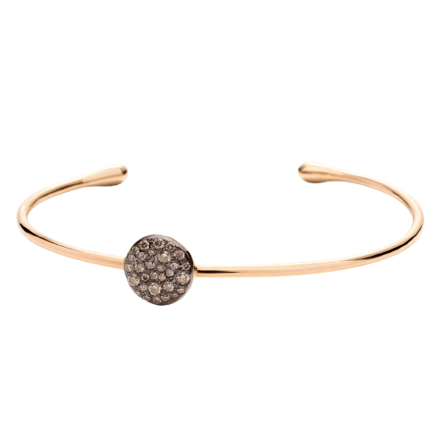 Bracelet Pomellato Sabbia - Bracelet en or rose 18K et diamants bruns 58 Facettes UKA000043SO