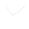 Collier SENIA - Collier solitaire en or blanc 18K avec diamant 58 Facettes UKA000073GM