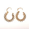 Boucles d'oreilles Boucles d'oreilles créoles festonnées et ajourées en or jaune 18K 58 Facettes LMB-334