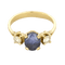 Bague 53.5 Bague en or jaune 18K au saphir violet et diamants 58 Facettes VEN3220