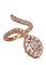 Bague 54 Bague serpent marquise en or jaune et diamants 58 Facettes P154