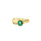 Bague 57 Bague haute joaillerie en or jaune 18 carats, émeraude et diamants 58 Facettes 50425