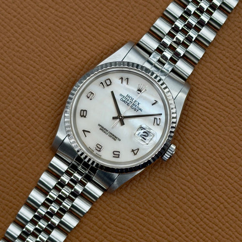 Montre Rolex Datejust 36 16234 MOP 58 Facettes 058