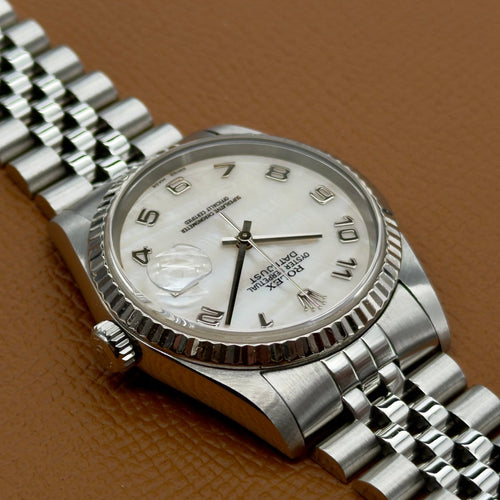 Montre Rolex Datejust 36 16234 MOP 58 Facettes 058