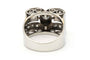 Bague 52 Bague Art déco sertie de diamants en or blanc 18 carats 58 Facettes 23386