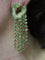 Boucles d'oreilles Boucle d'oreille - Or jaune 18k, saphirs verts, tsavorites et diamants 58 Facettes 2983