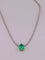 Collier Collier tennis émeraude de Colombie et diamants 58 Facettes 173