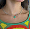 Collier Collier tennis émeraude de Colombie et diamants 58 Facettes 173