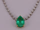 Collier Collier tennis émeraude de Colombie et diamants 58 Facettes 173