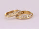Boucles d'oreilles Boucles d'oreilles rondes en or jaune 18K et diamants 58 Facettes ME117