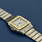 Montre Cartier Santos Carrée 2961 - Montre automatique en acier et or jaune 58 Facettes 055