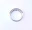 Bague 54 Demi-alliance - Bague en or blanc 18K et diamants 58 Facettes DV-2602.12