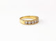 Bague 51 Demi-alliance en or jaune 18K et diamants 58 Facettes DV.53.demi rail-0.70.