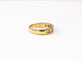 Bague 51 Demi-alliance en or jaune 18K et diamants 58 Facettes DV.53.demi rail-0.70.