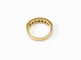 Bague 51 Demi-alliance en or jaune 18K et diamants 58 Facettes DV.53.demi rail-0.70.
