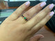 Bague 53 Bague baroque en or jaune mélange émeraude, rubis, saphir 58 Facettes BA-53