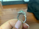 Bague 52.5 Bague en or blanc Émeraude et Diamant Marquise 58 Facettes BA-758
