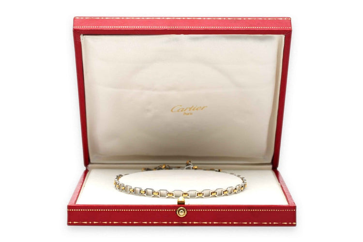 Collier Cartier - Collier des années 70 en acier et or jaune 18 carats 58 Facettes DEP-ROM
