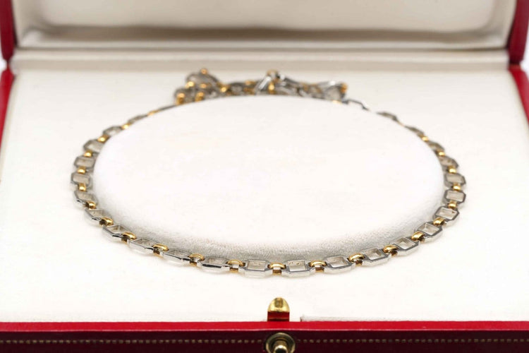 Collier Cartier - Collier des années 70 en acier et or jaune 18 carats 58 Facettes DEP-ROM